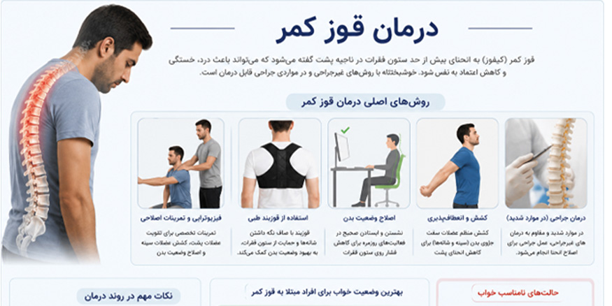 چرا وضعیت خواب در درمان قوز کمر اهمیت دارد